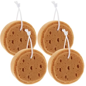 Esponja de baño exfoliante exfoliante corporal esponja redonda de lavado corporal de ducha 4 un. - Imagen 1 de 12