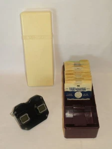 Vintage Bakelite 1950s Sawyers View Master Viewer + 27 Reels + Library Case - Picture 1 of 14