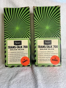 Juego Walkie Talkie Sears Trans Talk 700 - NO PROBADO - Imagen 1 de 12