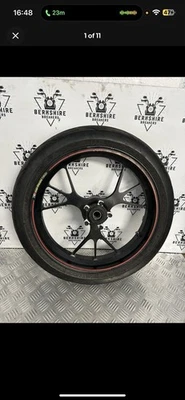 DUCATI PANIGALE 1199 COMPLETE FRONT END FORKS WHEEL BRAKE DISC CALIPERS YOKES OE - Image 1 of 4