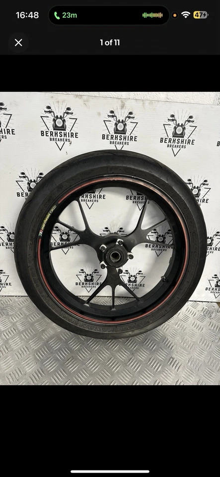 DUCATI PANIGALE 1199 COMPLETE FRONT END FORKS WHEEL BRAKE DISC CALIPERS YOKES OE - Image 1 of 4