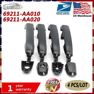 Manija de puerta delantera trasera izquierda derecha 4 piezas para Toyota Corolla Matrix 2003-2008 Foto 1 de 4