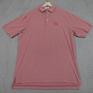 Houston Cougars Shirt Mens Large Red White NCAA Basketball Polo Peter Millar - Picture 1 of 16