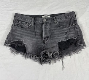 We The Free Women Gray Distressed Cut Off Denim Short 29 - Picture 1 of 10
