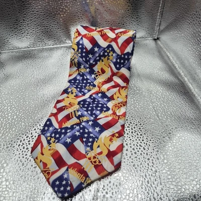 Corbata roja colección Juegos Olímpicos por RM Sports Ralph Marlin Atlanta 1996 Foto 1 de 3