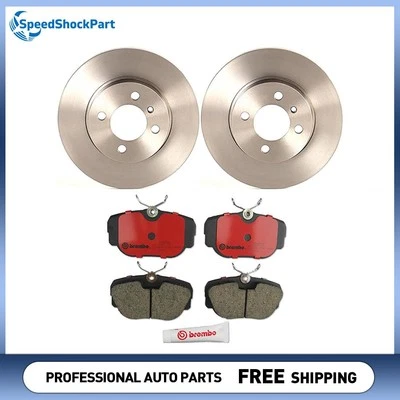 Rotores de freno de disco delanteros Brembo pastillas de freno para BMW 318i 1984-1985 Foto 1 de 4