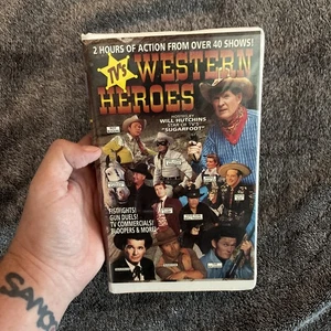 VHS - TV's Western Heroes (1993) Bonanza / Roy Rogers / Gunsmoke / The Rifleman - Picture 1 of 4