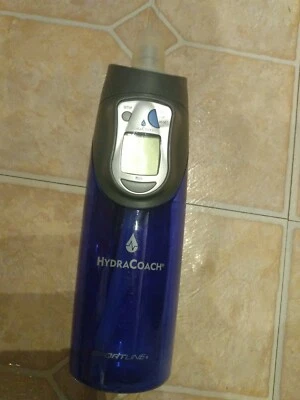 USED Sportline HydraCoach Intelligent Water Bottle Water Blue 22oz  - Image 1 of 2