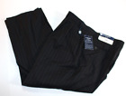 Men's Chaps Black Pinstriped Suit Separates Wool Dress Pants Sz 36 x 27 NWT $100