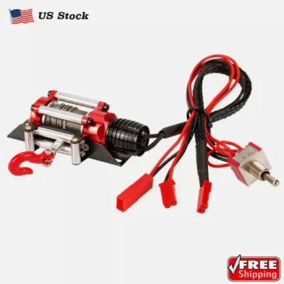 1/10 RC Crawler Wired Winch for Axial SCX10 D90 Traxxas TRX4 Crawler - Image 1 of 4