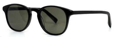 WARBY PARKER Downing 100 Black Round "HOME TRY DEMO" Lens Sunglasses 48-21-140 - Image 1 of 4