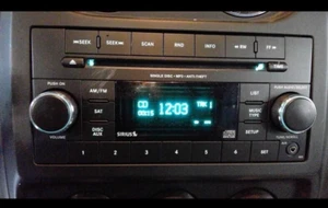13-17 CHRYSLER DODGE JEEP AM FM XM Radio MP3 CD Player WITH AUX P05091197AE RES - Bild 1 von 12