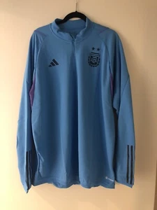 22/23 Argentina Adidas Fútbol L/S Tiro Entrenamiento 1/4 Cremallera Camisa 2XL Camiseta HF3916 - Imagen 1 de 6
