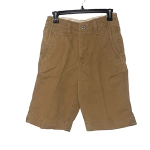 American Eagle Shorts Herren 26 längere Länge khaki flache Fronttaschen Freizeit - Bild 1 von 4