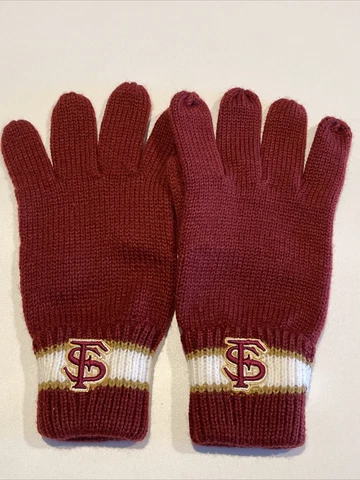 Florida State Seminoles FSU Knit Winter Gloves Mittens - Size Large Cover