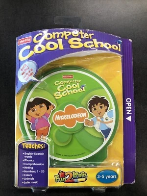 Fisher-Price Computer Cool School Software Educational 2008 Dora Nickelodeon CD - Image 1 of 4