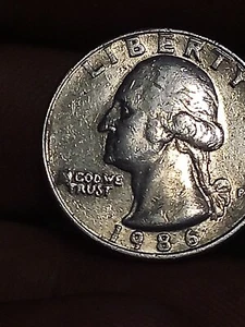 1986 P Quarter Error - Picture 1 of 5