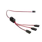 1PCS RC Extension 1 to 3 Y Wire Cable LED Light Control Switch for JR Futab N8O2
