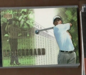 Tarjeta de novato Tiger Woods 2001 UD Upper Deck #90 LEADER BOARD **LEYENDA** - Imagen 1 de 1