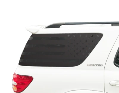 USA Flag Decal for Toyota Sequoia (2001-2007) TRD Pro American Side Window BR1 - Image 1 of 3