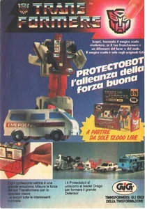 Transformers Protectobot Pubblicità 1987 Italian Magazine Advertising 18x13 - Foto 1 di 1