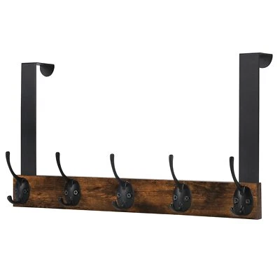 YINMIT Over The Door Hooks Heavy Duty Vintage Wood Over Door Hanger Hook, Over The Door
