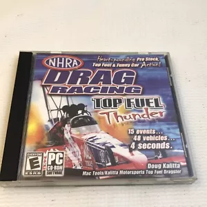 NHRA Drag Racing Top Fuel Thunder Pro Stock Funny Car 2003 PC Kalitta CDROM THQ - Picture 1 of 8