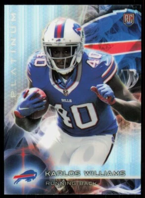 2015 Topps Platinum Karlos Williams Rookie Buffalo Bills #129 - Image 1 of 2