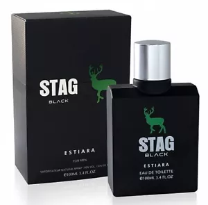 NEW ESTIARA STAG BLACK EAU DE TOILETTE FOR MEN LIMITED EDITION BEST GIFT- 100 ML - Picture 1 of 1