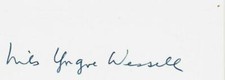 RARE "8th President of Tufts" Nils Wessell Hand Signed 3X5 Card Todd Mueller COA