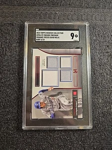 FREDDIE FREEMAN *6/10* Quad Relic SGC 9 MT Topps Museum 2024 #SPPQ-FF ~1stB - Picture 1 of 8