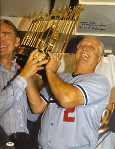 Tommy Lasorda Signed 16x20 Los Angeles Dodgers Photo '81 W.S Champions' PSA - Picture 1 of 2