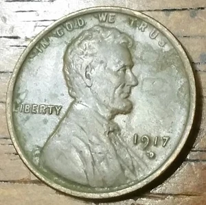 1917d LINCOLN WHEAT CENT PENNY Extremely Fine Condition - Picture 1 of 4