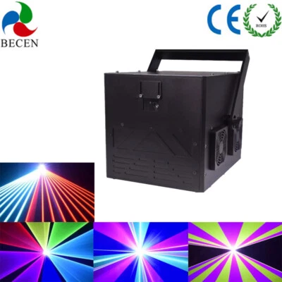 6W RGB ILDA Laser Light DJ Disco X-mas Party Club Bar Stage Lighting for Show - Image 1 of 4
