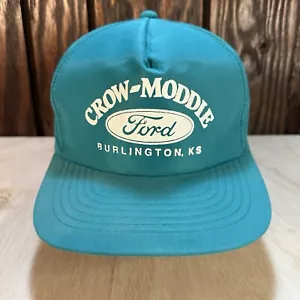 Gorra de colección para concesionario Ford Burlington Kansas Crow Moddie gorra Snapback años 90 nailon - Imagen 1 de 14