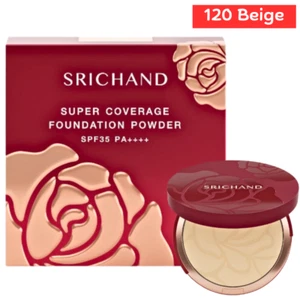 SRICHAND Makeup Foundation Powder Beige Face Super Coverage SPF35 PA++++ 9g - Picture 1 of 11