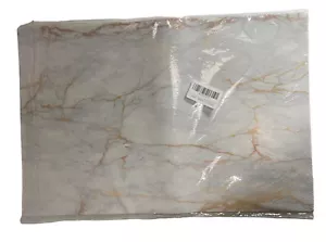 Cream Gold White Marble Swirl Placemats Set of 4 Classic Elegant New In /Outdoor - Picture 1 of 4