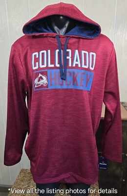 Colorado Avalanche Hockey NHL Fanáticos Pullover Sudadera con Capucha XL NWDfct Foto 1 de 4