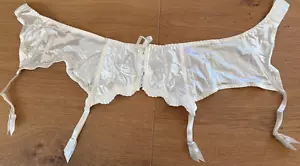 VINTAGE Satin LEJABY Gr L 4 Hüfthalter Strumpfhalter sehr zart glänzend 64-78cm - Bild 1 von 7