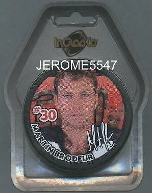 NEW JERSEY DEVILS MARTIN BRODEUR NHLPA PUCK - #DL Cover