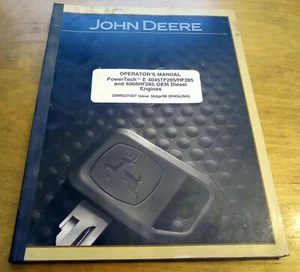 John Deere 4045TF485 6.8L 6068HF485 PowerTECH Motori Manuale Operatore JD - Foto 1 di 1
