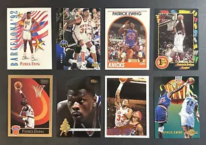 Patrick Ewing 8 Card Lot Upper Deck NBA Hoops Fleer Classic Skybox Knicks USA - Picture 1 of 2