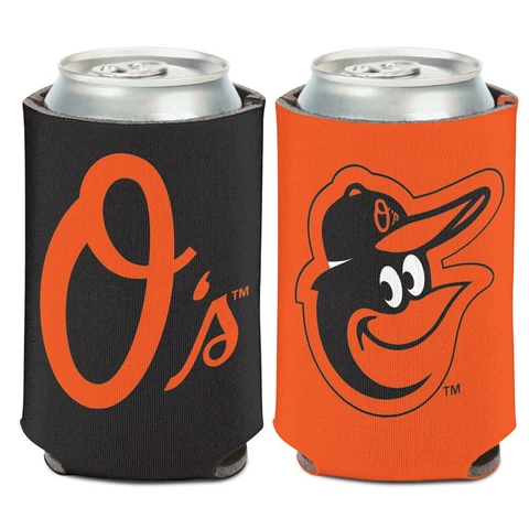 Baltimore Orioles Can Cooler Two Sided Design MLB Collapsible Koozie Cover