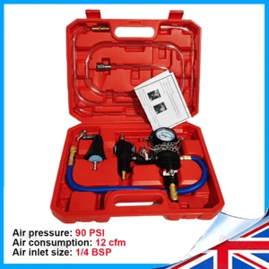 Universal Bleeder Vacuum Car Radiator Cooling System & Coolant Refill Tool Kit - Picture 1 of 10