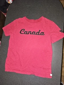 Red Canadiana Canada Maple Leaf T-Shirt Youth Large 10/12 - Picture 1 of 5
