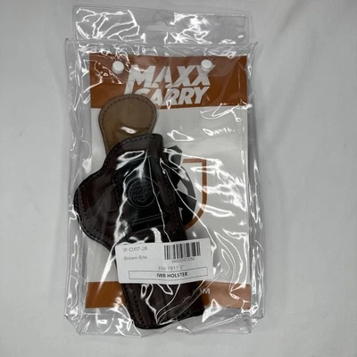 Maxx Carry Premium Brown Leather IWB Gun Holster for 1911 (Colt/Springfield/S&W) - Image 1 of 4