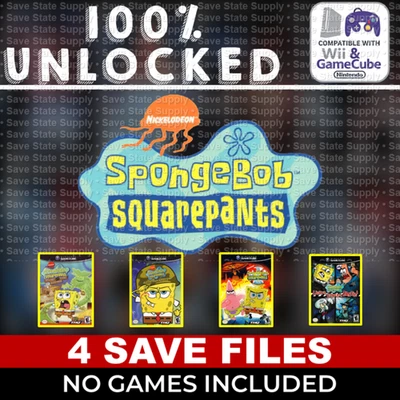 Spongebob Battle for Bikini Bottom Movie Gamecube Wii 100% Unlocked All Card USB - Image 1 of 2