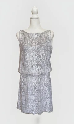 NWT White House Black Market Shimmer Snake Print Sequin Mini Dress Sz S Reg $130 - Image 1 of 4