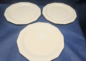 Vintage 60er Jahre Pfaltzgraff Steinzeug "Heritage White" Set / 3 Speiseteller USA - Bild 1 von 4