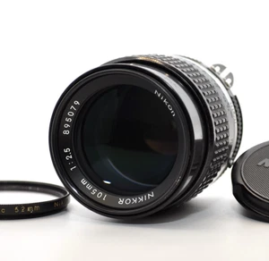 Nikon Ai-s NIKKOR 105mm f/2.5 MF Telephoto Prime Lens w/ Filter EX+4 From JAPAN - Picture 1 of 18